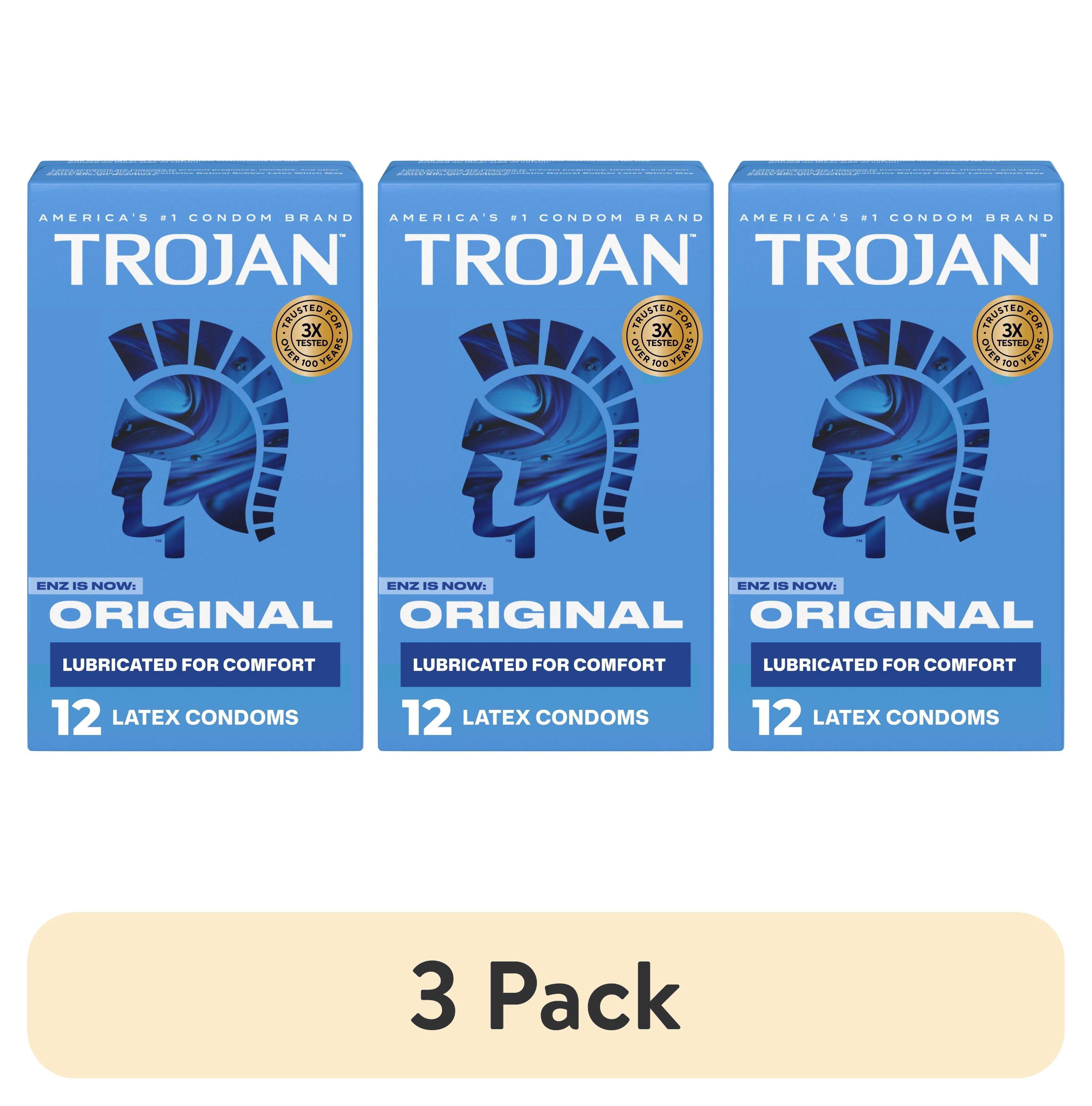Trojan Pleasure Pack, Assorted Latex Lubricated Condoms for Men