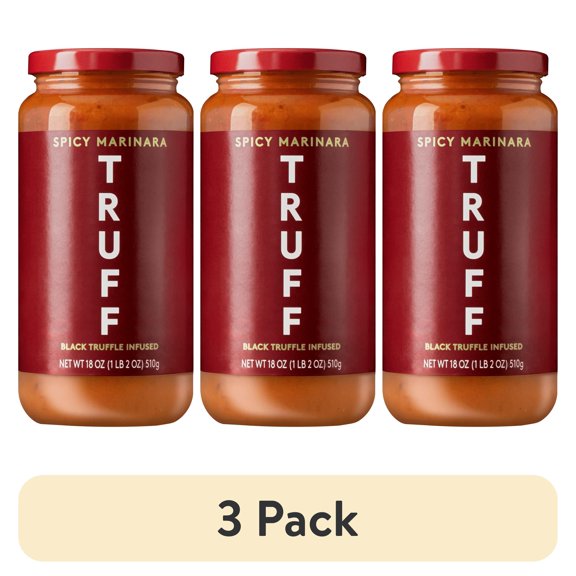 (3 pack) TRUFF Black Truffle Spicy Marinara Pasta Sauce