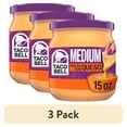 thumbnail image 1 of (3 pack) Taco Bell Medium Salsa Con Queso Cheese Dip, 16 oz Jar, Shelf-Stable, 1 of 16
