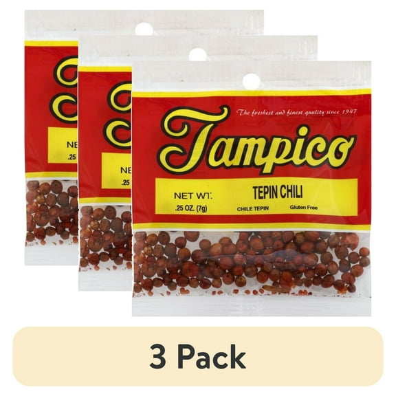 (3 pack) Tampico Chili Tepin, 10 oz