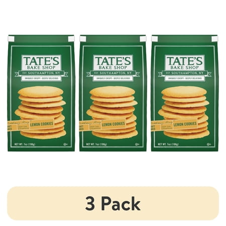 (3 pack) Tate's Bake Shop Lemon Cookies, 7 oz