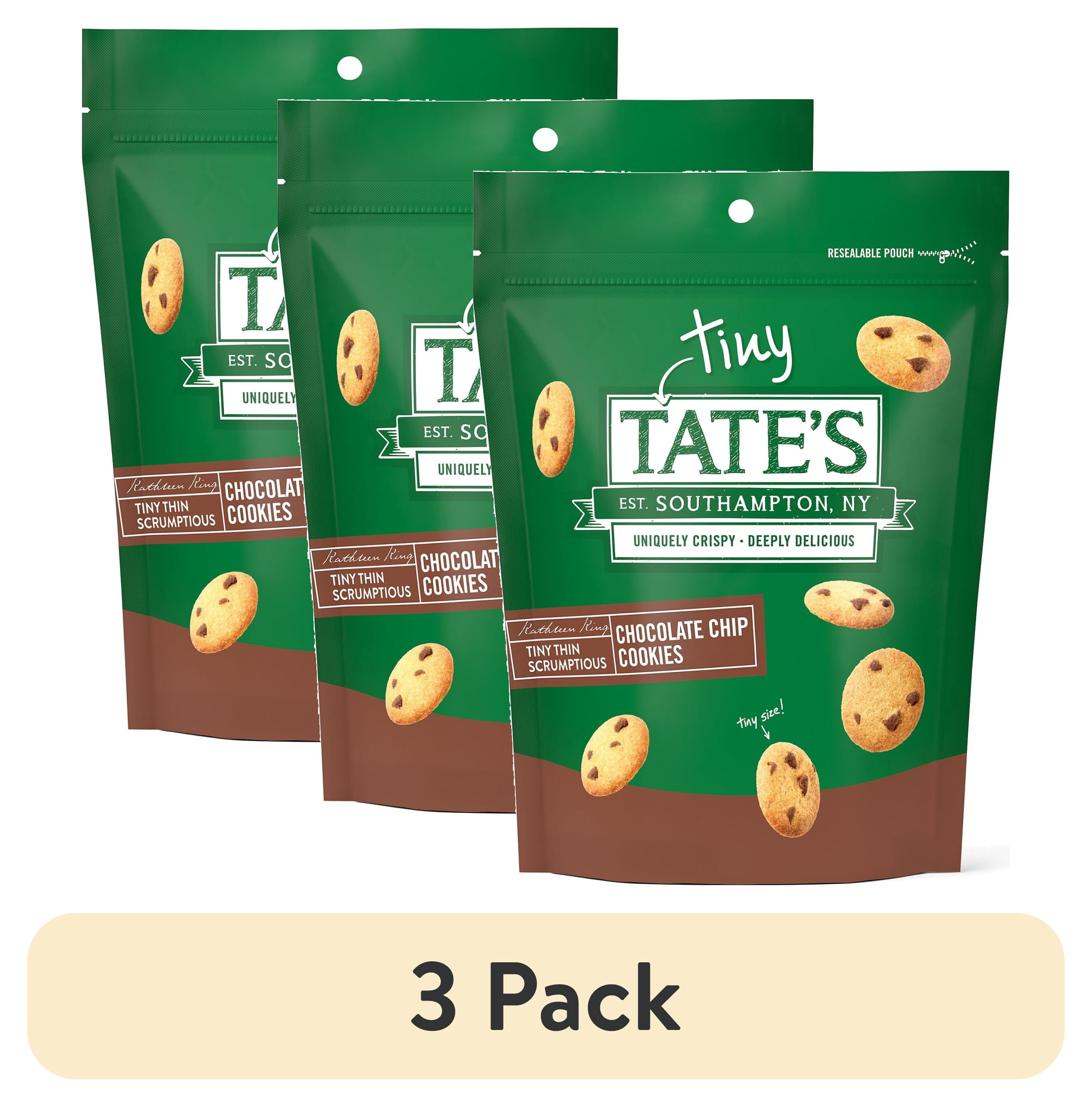 (3 pack) Tate's Bake Shop Tiny Chocolate Chip Cookies, 5.5 oz