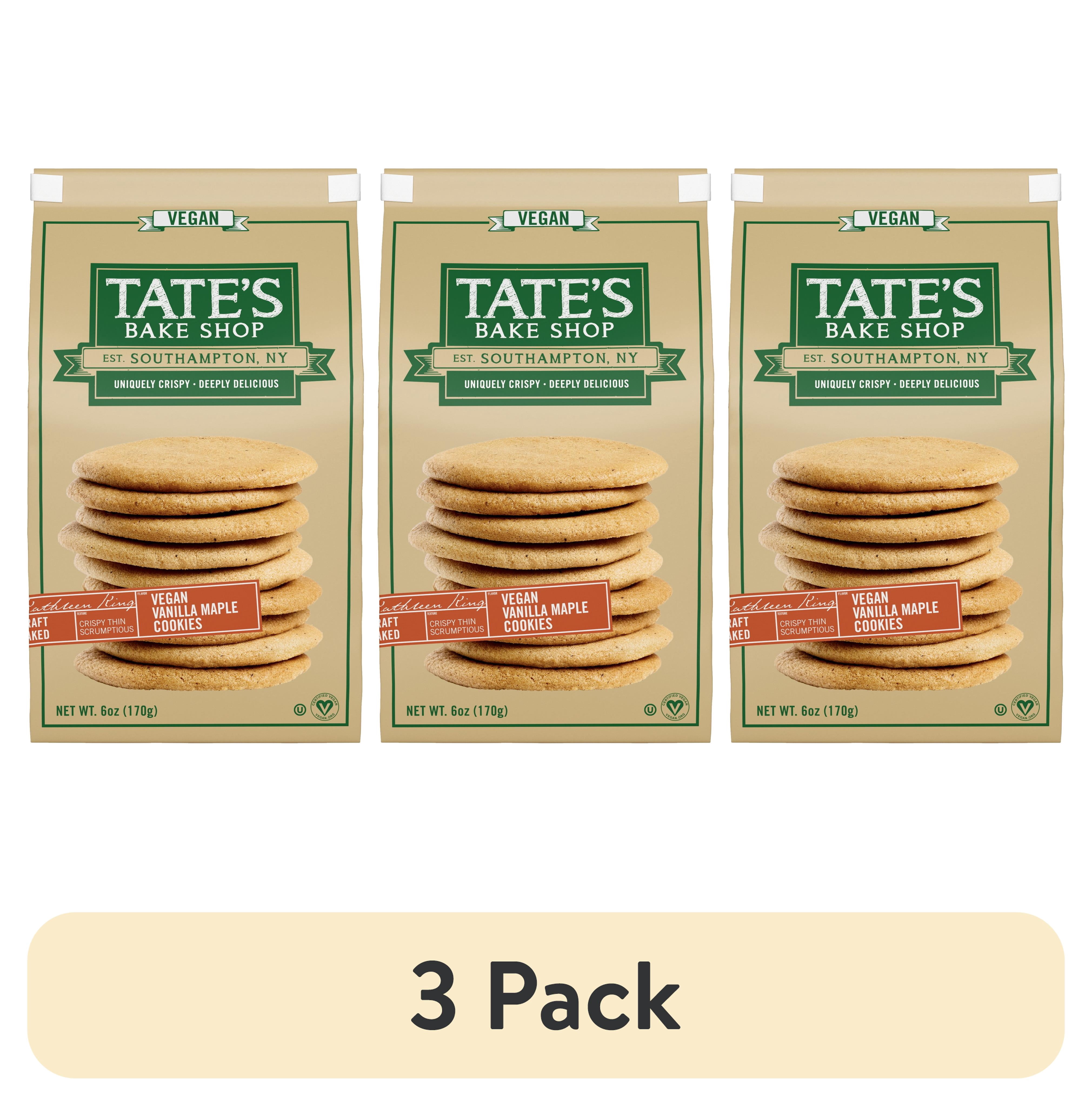 (3 pack) Tate's Bake Shop Vanilla Maple Vegan Cookies, 6 oz