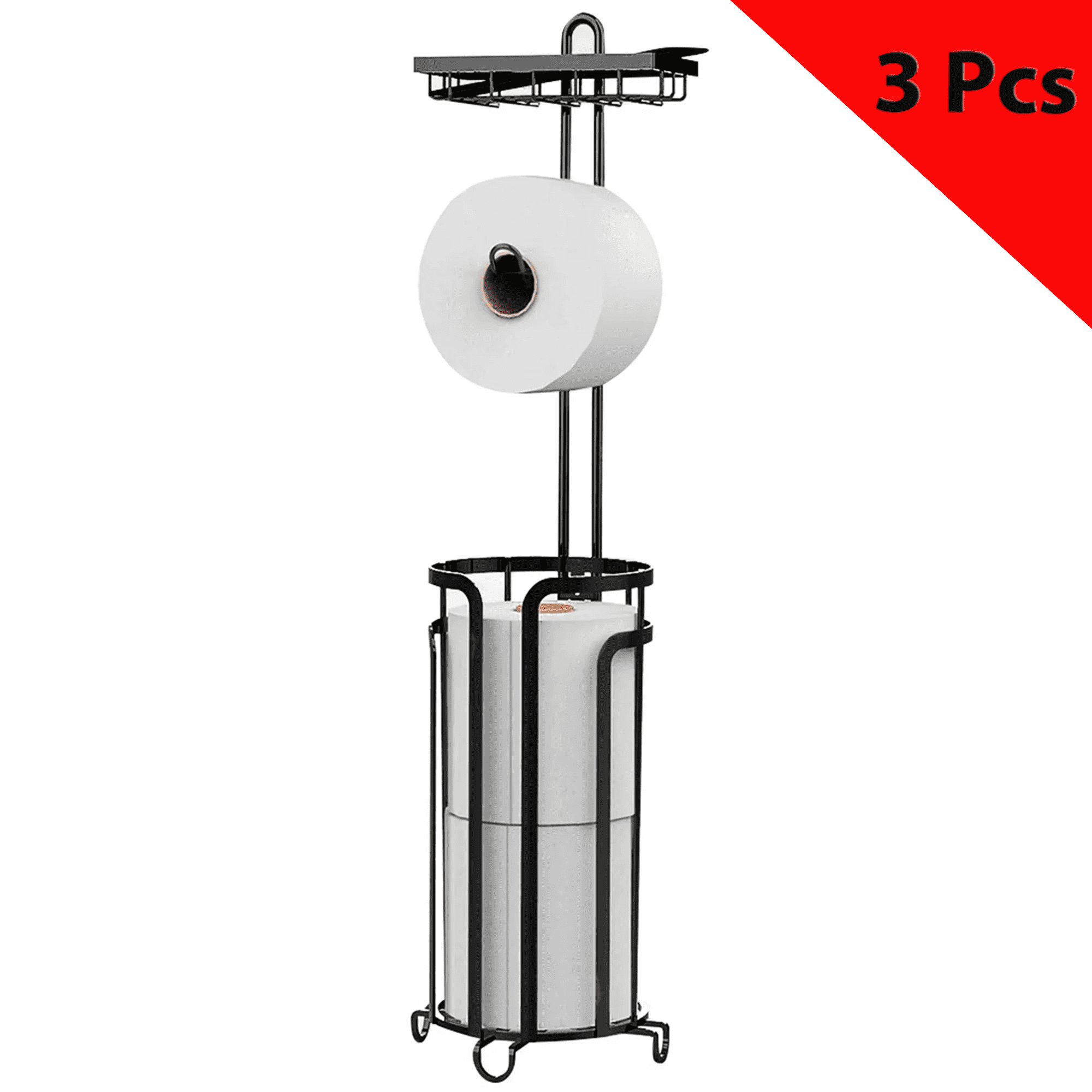 (3 pack) Techvida Tissue Paper Roll Stand, Bathroom Toilet Paper ...