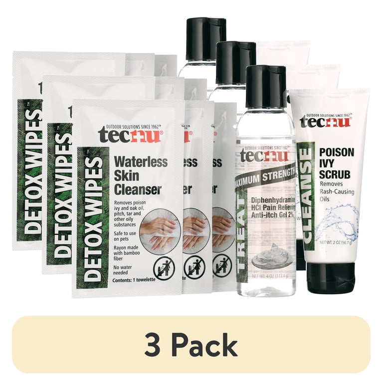 3 pack) Tecnu Ivy Complete Kit, Poison Ivy Kit with Poison Ivy