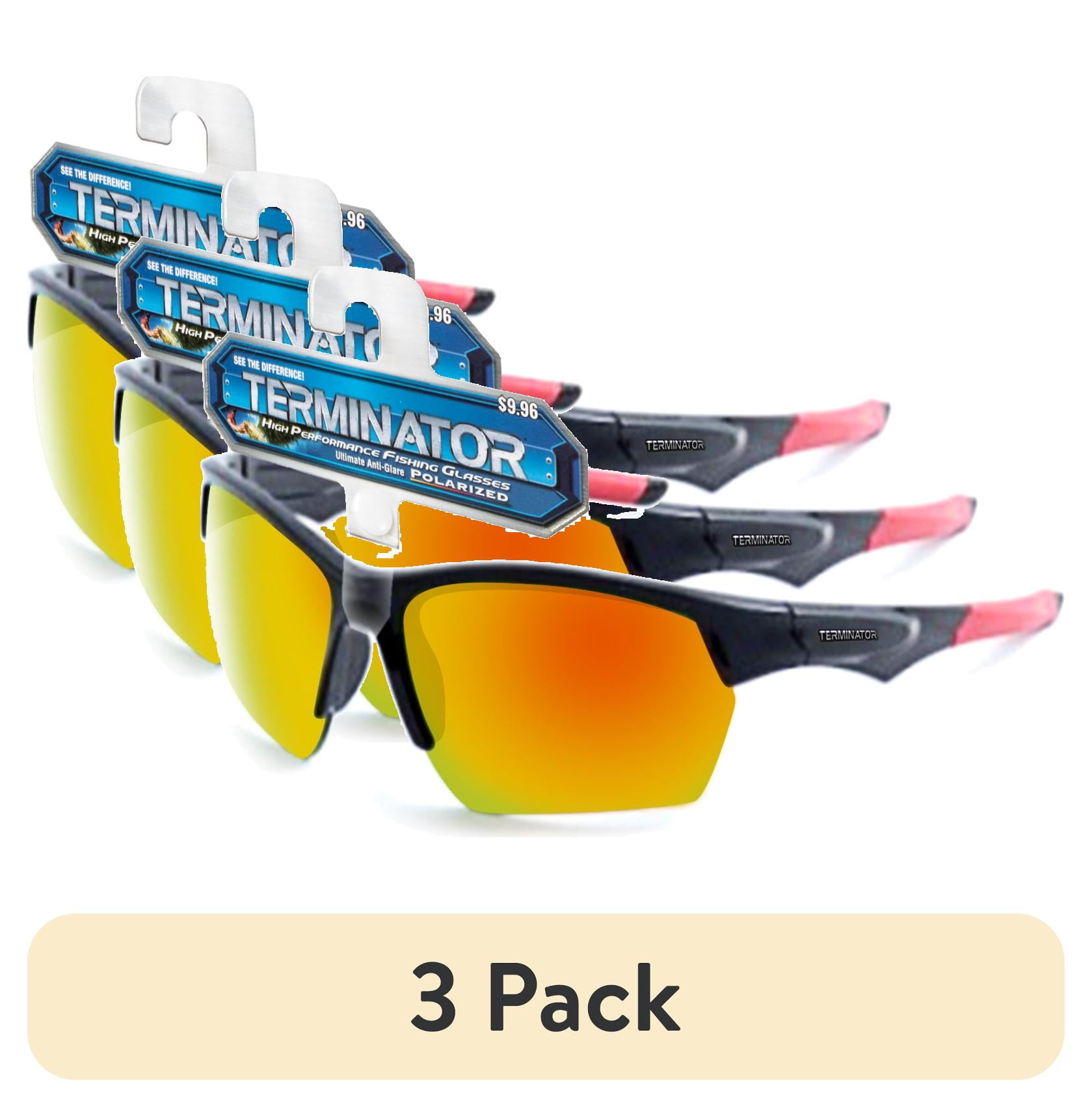 (3 pack) Terminator Polarized Fishing Sunglasses - ALPHA