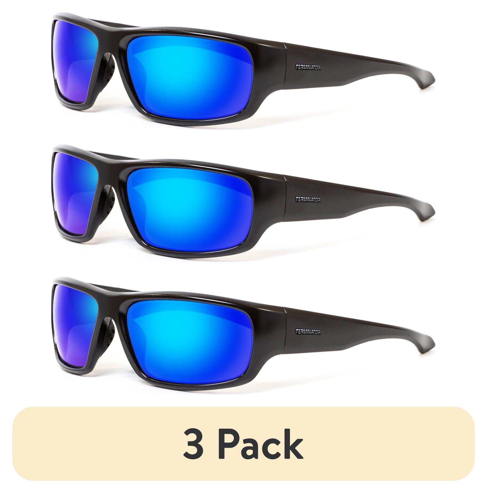(3 pack) Terminator Polarized Sports Outdoors Fishing Sunglasses for Men Women - Stinger 1 Pair