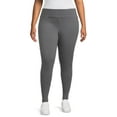 thumbnail image 1 of (3 pack) Terra & Sky Women's Plus High Waist Ankle Length Leggings, 27" Inseam, Sizes 0X-5X, 1 of 5