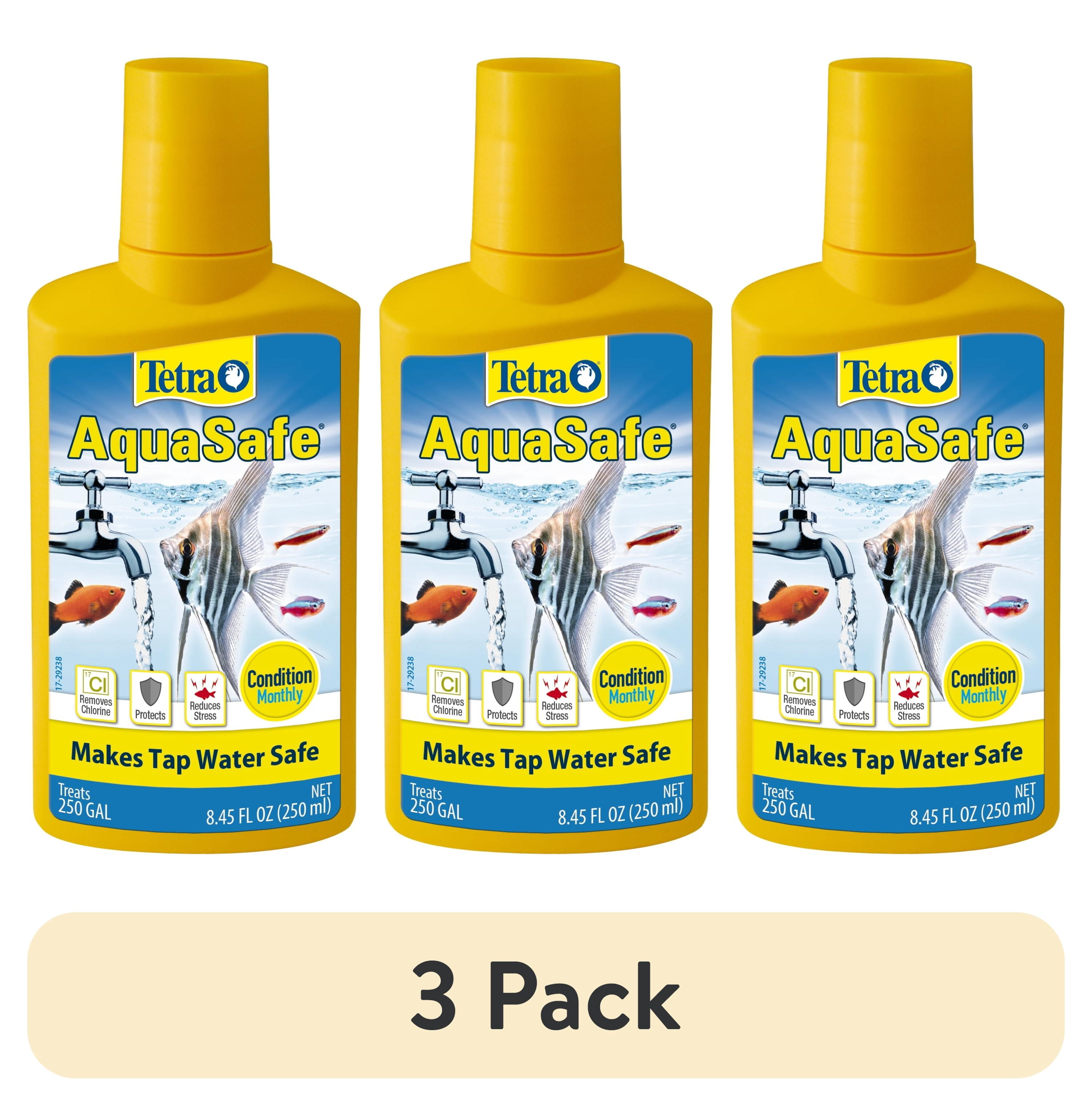 (3 pack) Tetra AquaSafe Fish Tank Aquarium Water Conditioner, 8.45-Ounce