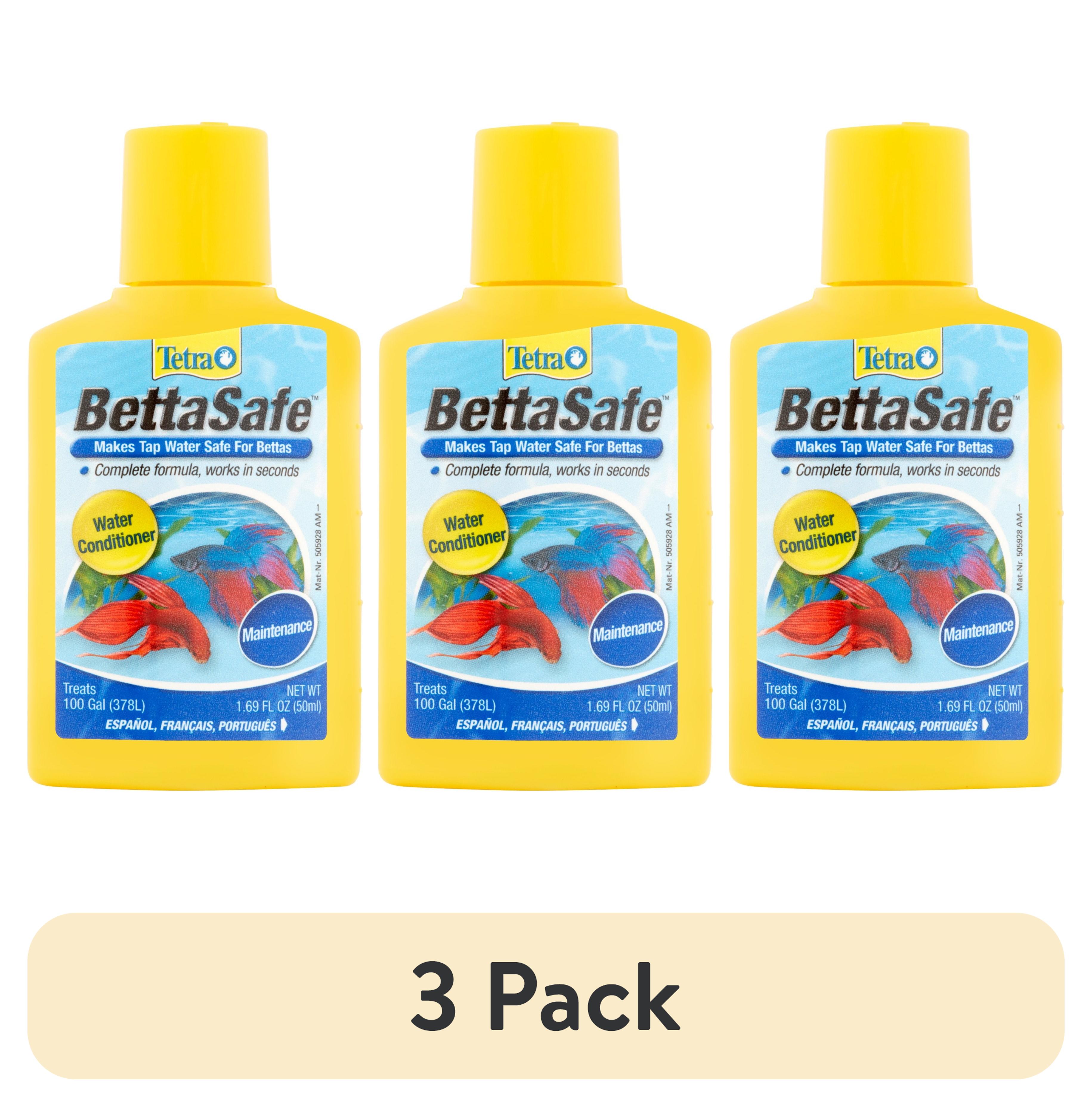(3 pack) Tetra BettaSafe Aquarium Water Conditioner for Bettas, 1.69 oz