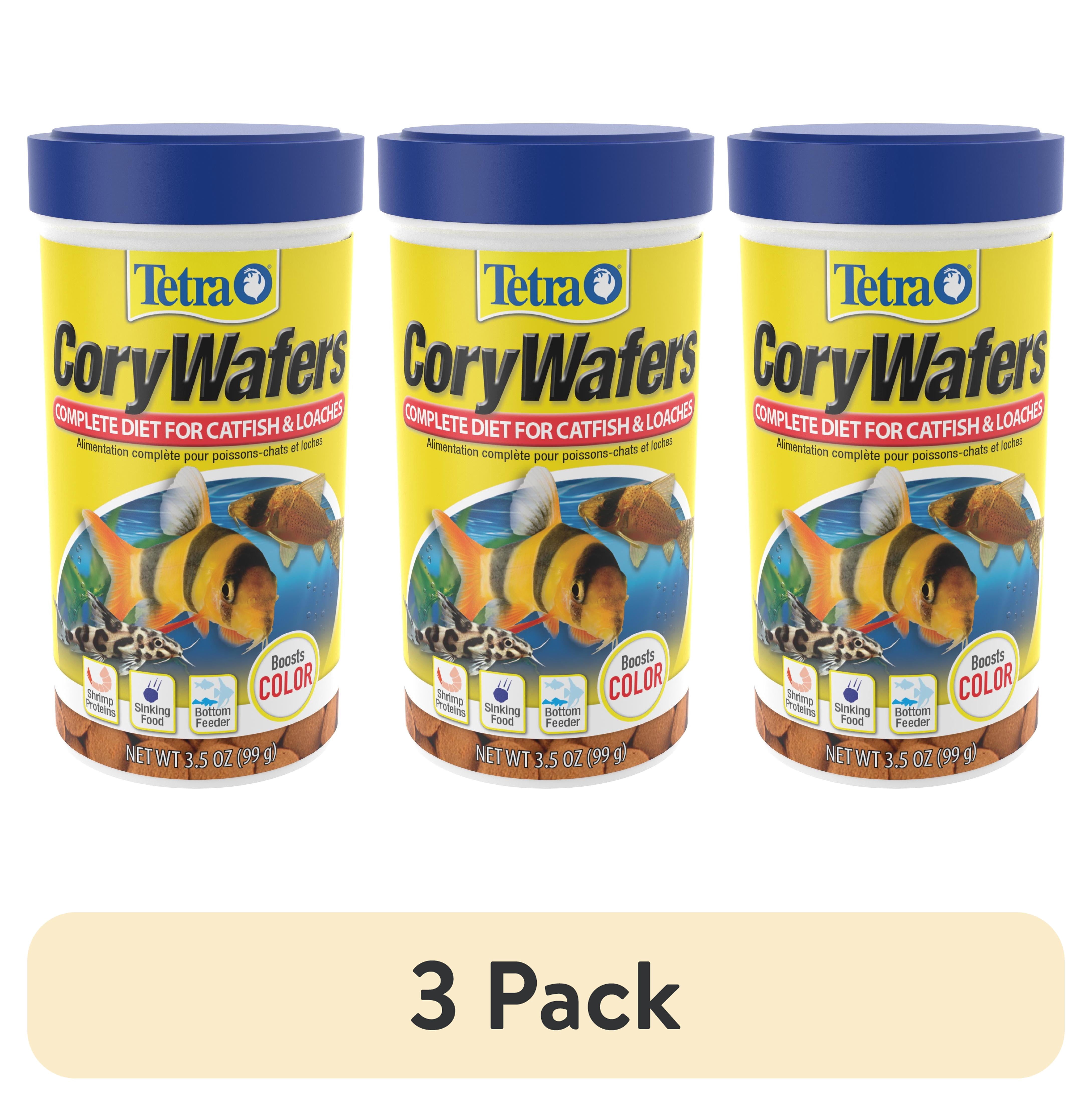 (3 pack) Tetra CoryWafers Fish Food, Complete Diet for Catfish & Loaches, 3.5 oz