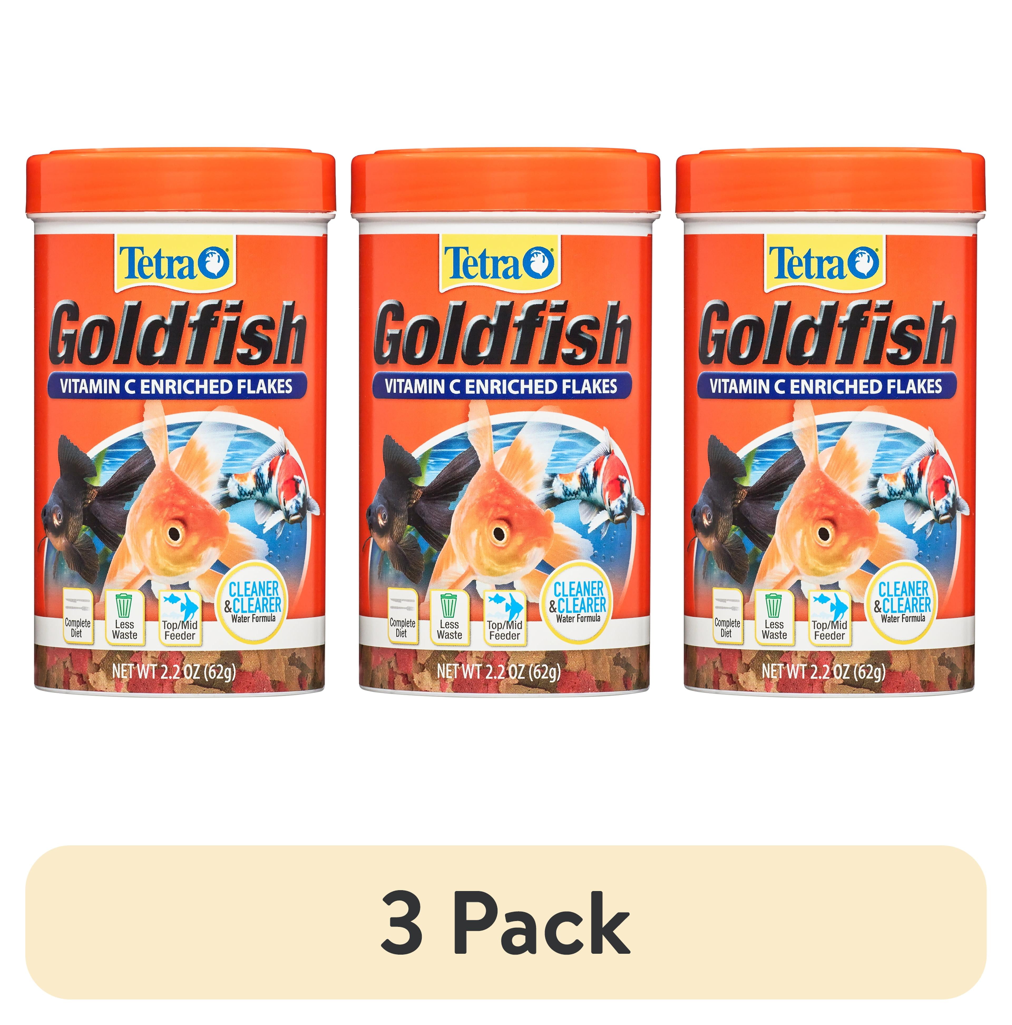 (3 pack) Tetra Goldfish Flakes, Balanced Diet Fish Food, Clear Water Formula, 2.2 oz.