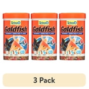 3 pack Tetra Goldfish Flakes, Balanced Diet Fish Food, Clear Water Formula, 2.2 oz.