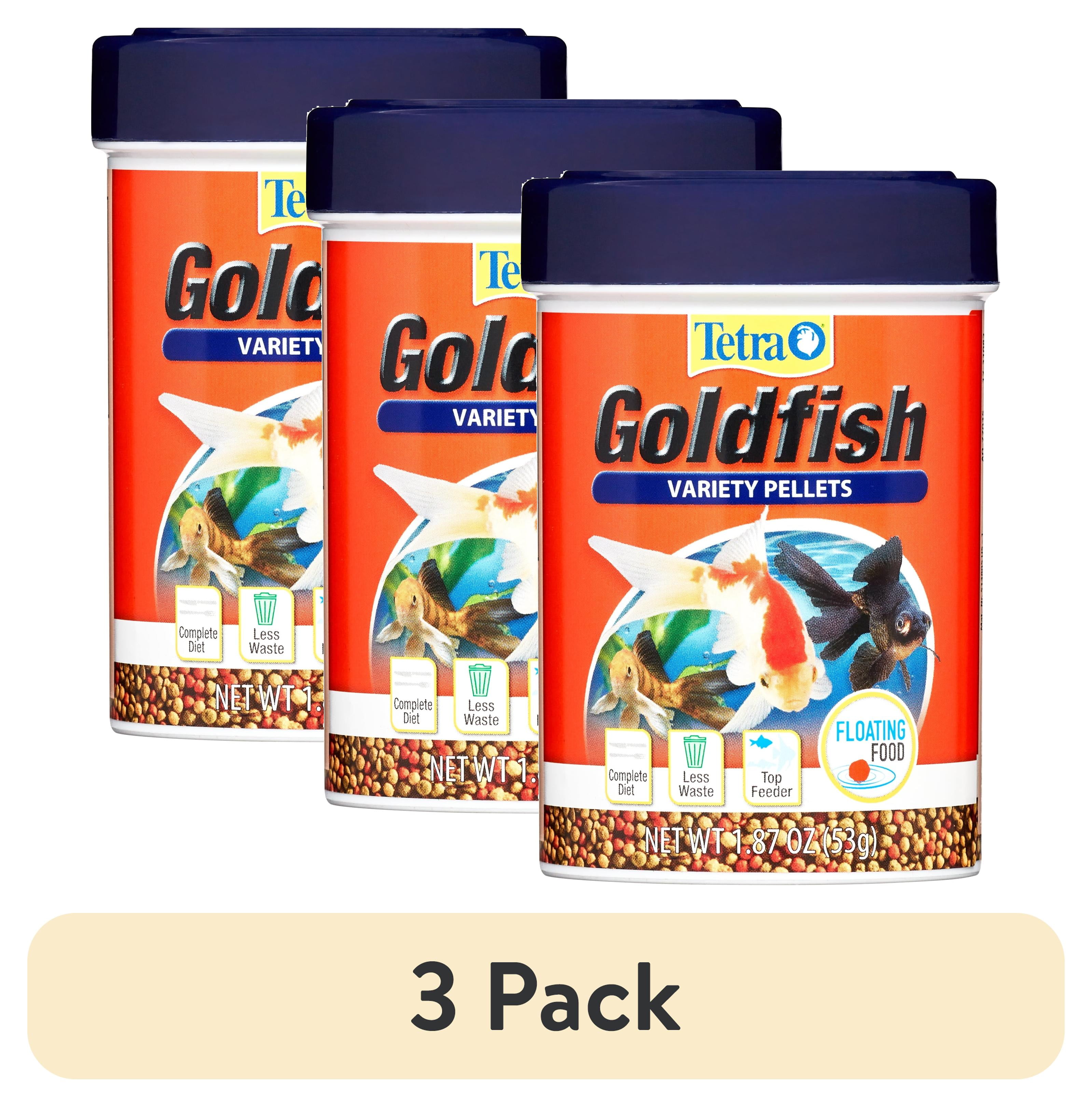 (3 pack) Tetra Goldfish Variety Floating Pellets Fish Food, 1.87 oz.