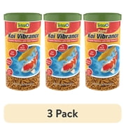 3 pack Tetra Pond Koi Vibrance Color Enhancing Floating Pond Fish Food, 4.94 oz