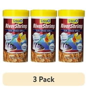 3 pack Tetra River Shrimp, Natural Shrimp Treat for Aquarium Fish, 0.92 oz.