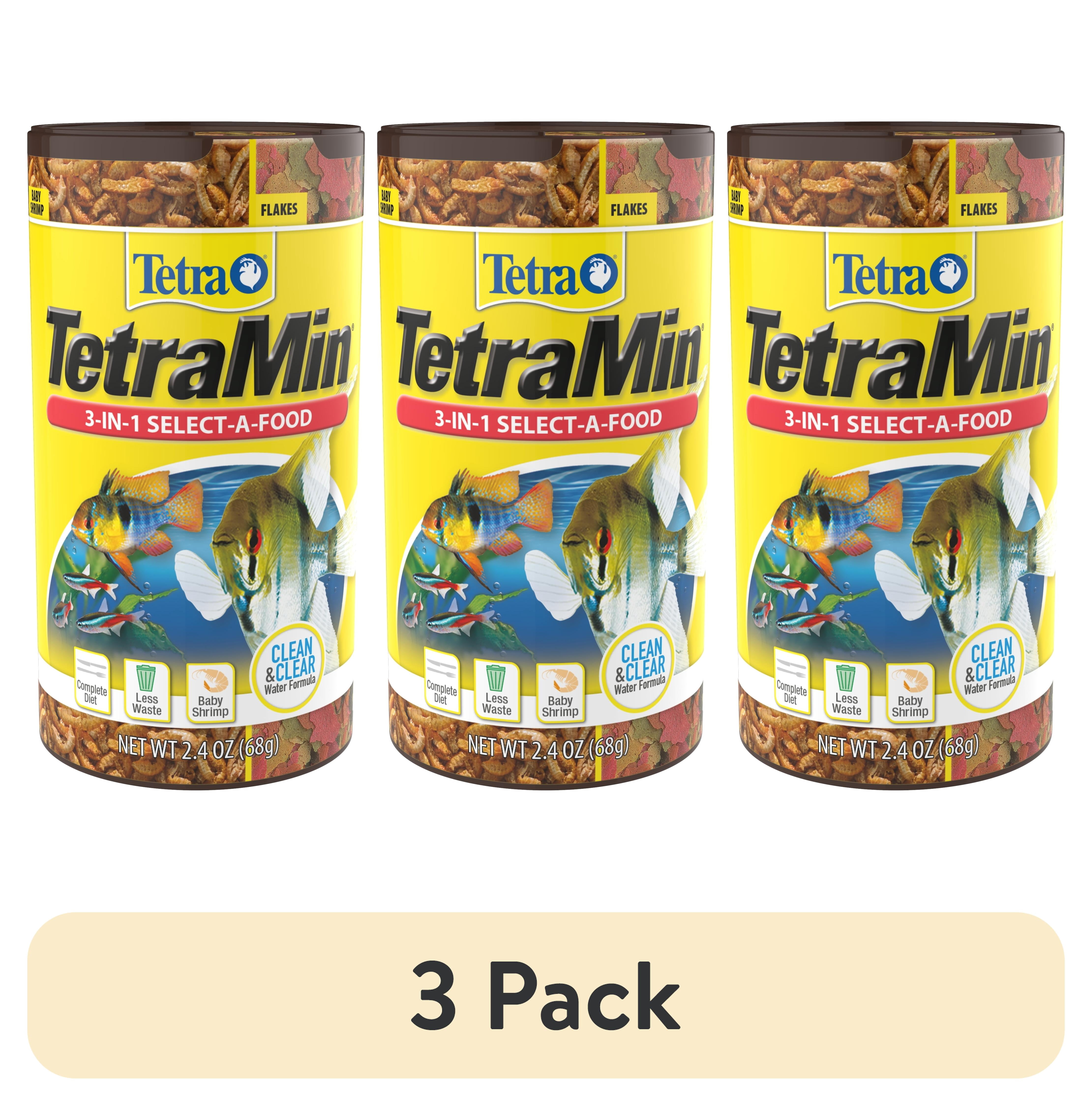 (3 pack) Tetra TetraMin 3 in 1 Select a Food Fish Food, 2.40 oz