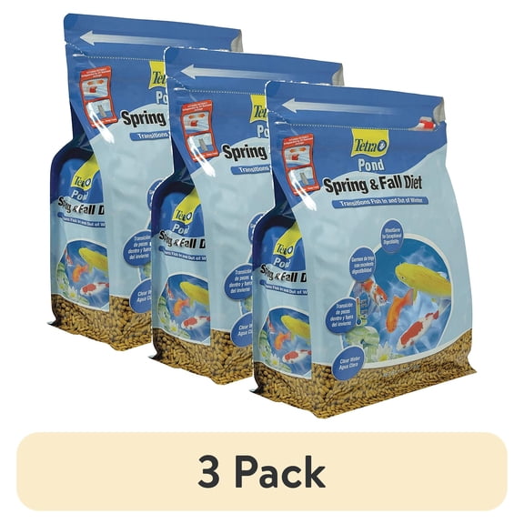(3 pack) TetraPond Spring And Fall Diet 1.72 Pounds, Pond Fish Food, For Goldfish And Koi