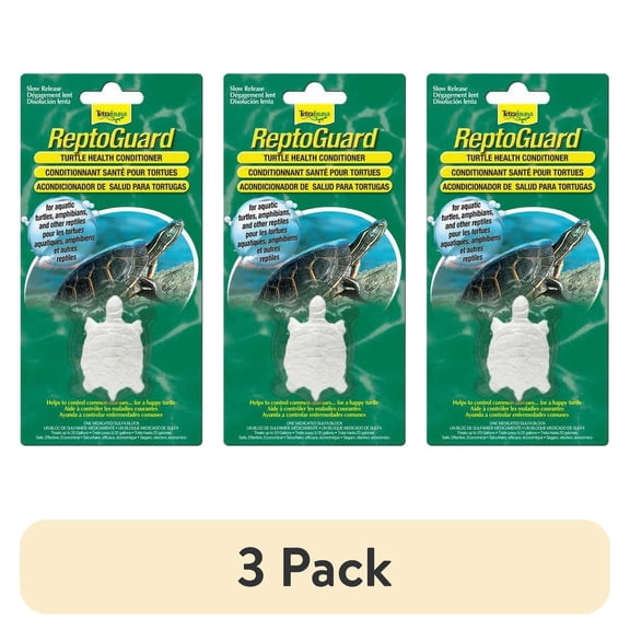(3 pack) TetraTetrafauna ReptoGuard Turtle Health Conditioner Block, 1-Count