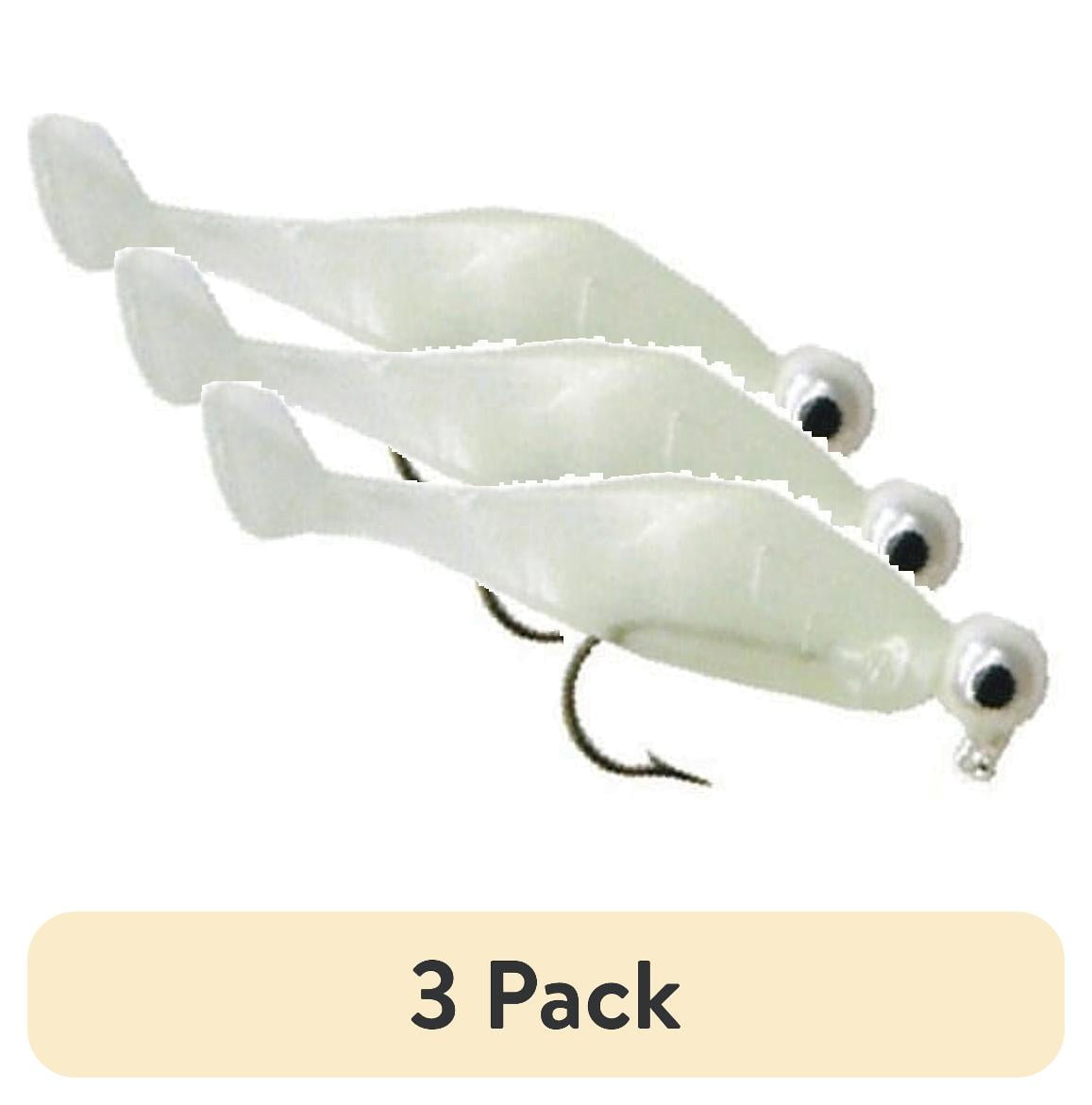 (3 pack) Texas Tackle Factory Killer Shad Rig Softbait Duo Pack, Glow White, 1/8 oz