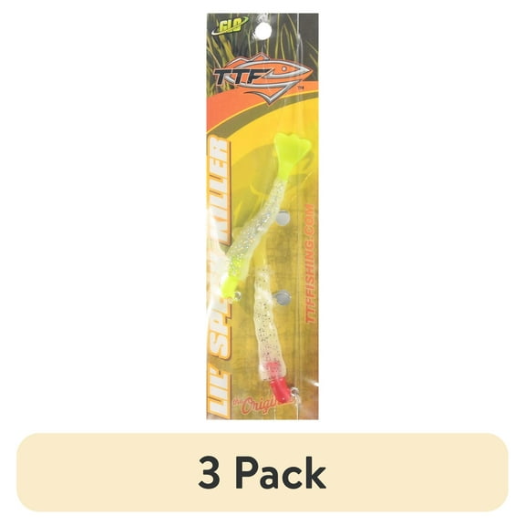 (3 pack) Texas Tackle Factory Speck Killer Softbait, Assorted Colors