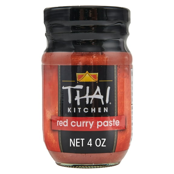 (3 pack) Thai Kitchen Gluten Free Gluten Free Red Curry Paste, 4.0 oz Jar