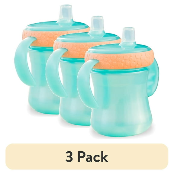 (3 pack) The First Years Soft Spout Trainer Cups, 7 oz — 2 Pack — Pearlized