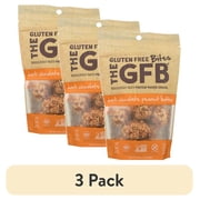 (3 pack) The Gluten Free Brothers, GFB Gluten Free Bites, Dark Chocolate Peanut Butter, 4 oz Pouch
