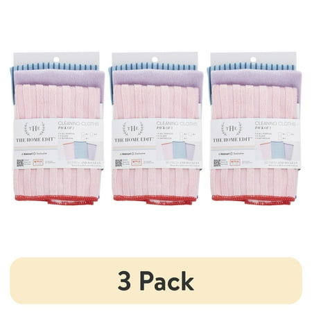 (3 pack) The Home Edit Multi Cleaning Cloth Set, 3-Piece