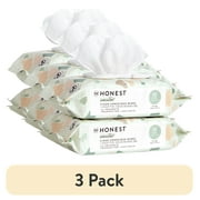 (3 pack) The Honest Company, Plant-Based Baby Wipes, Fragrance-Free, 144 Count (Select for More Options)