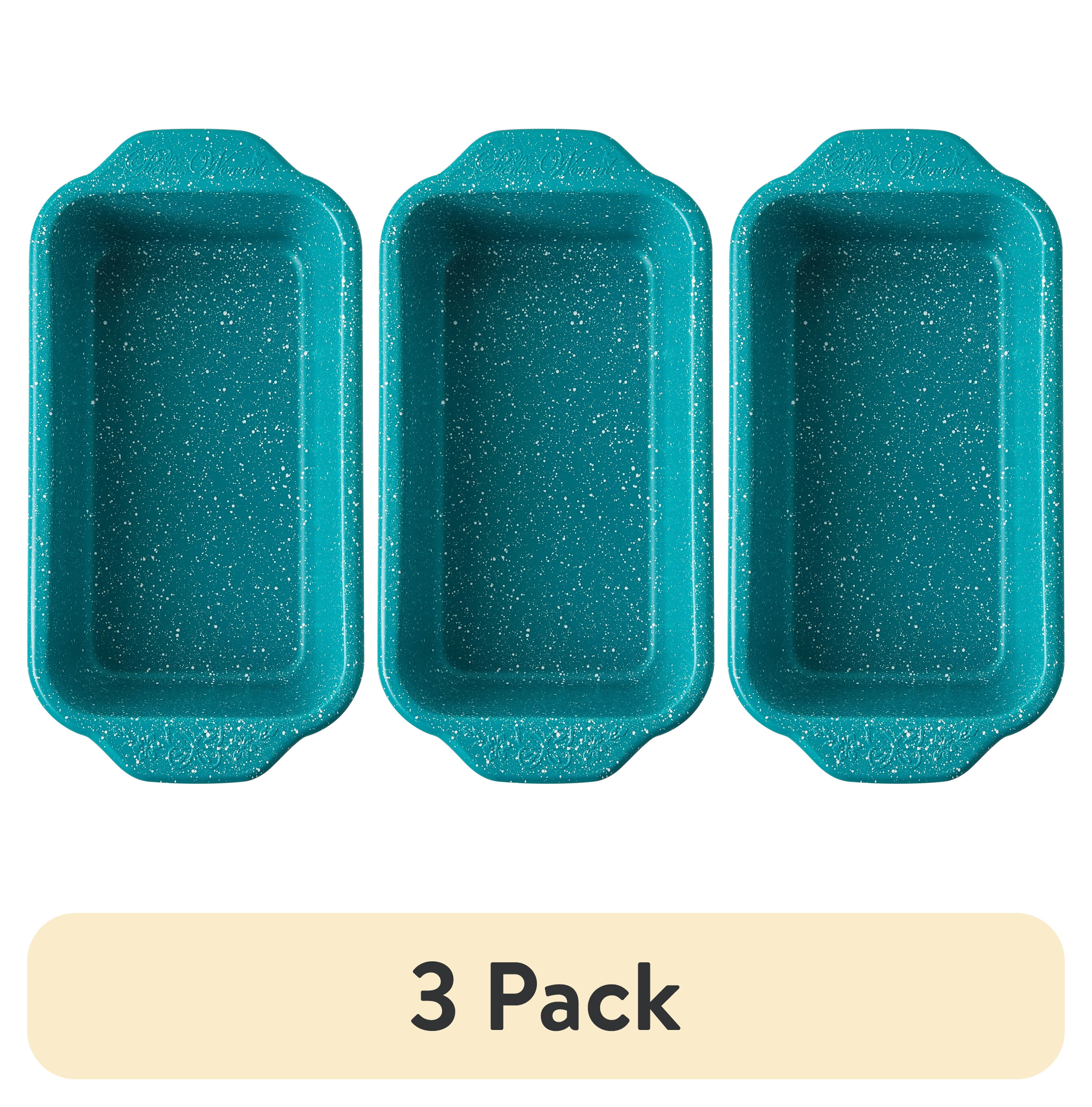 (3 pack) The Pioneer Woman Teal Speckle Timeless 9x5-inch Nonstick Aluminized Steel Loaf