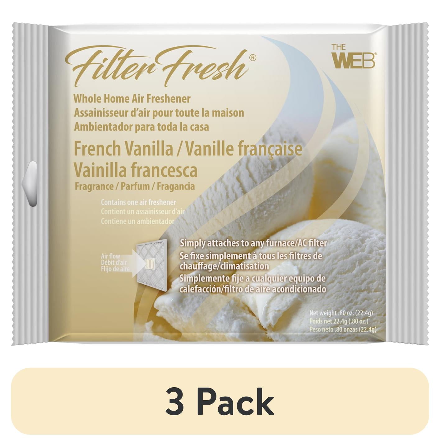 Scint Filter (3 pack) The WEB FilterFresh Whole Home Vanilla Air Freshener. Filter ...