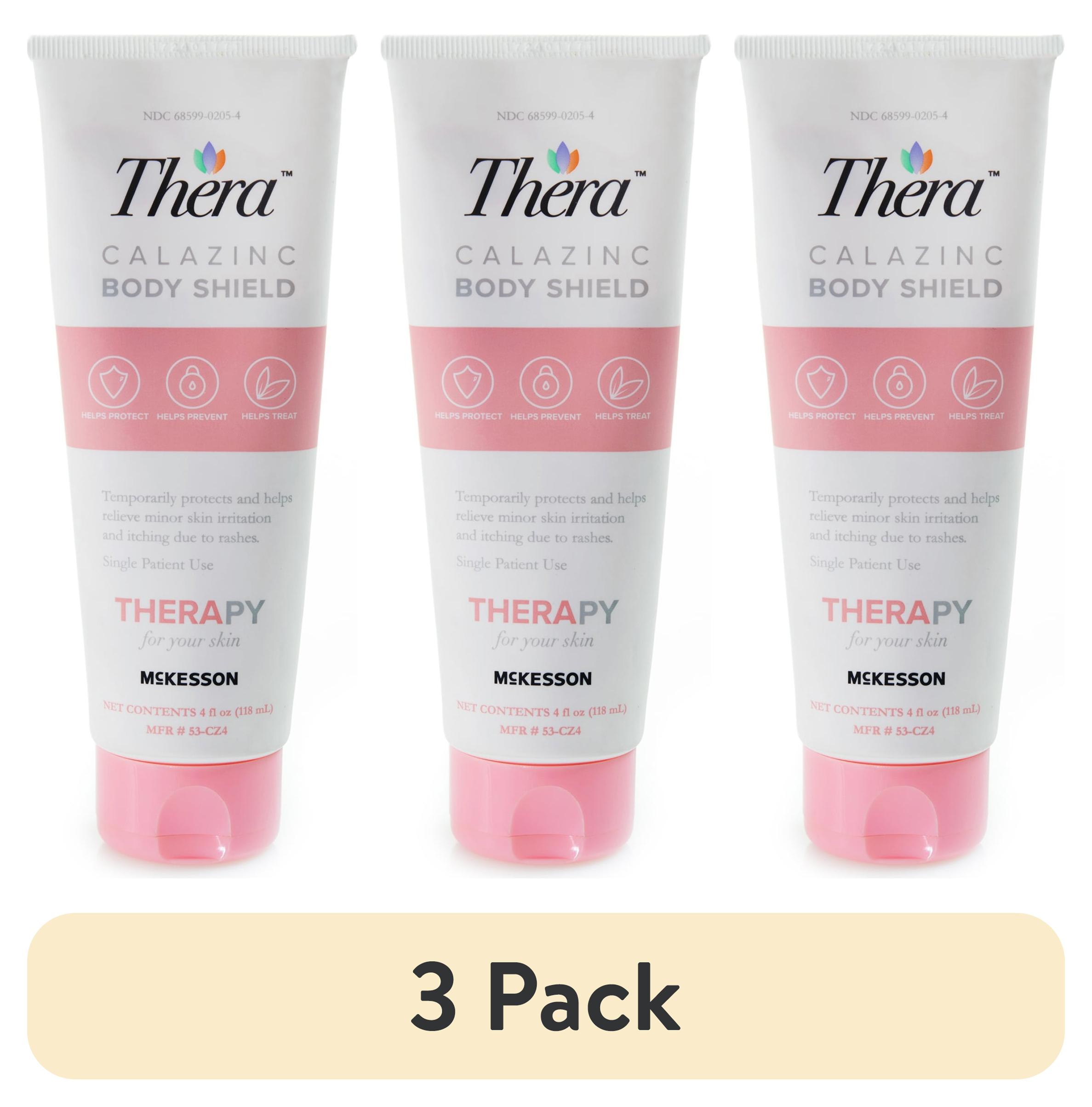 (3 pack) Thera Calazinc Body Shield Skin Cream for Dry, Chafing, Itchy ...