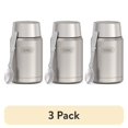 thumbnail image 1 of (3 pack) Thermos Vacuum Insulated Food Jar w/ Folding Spoon, 24oz, Matte Stainless, Well Suited to Hot or Cold Meals Away from Home, Made for Portable Food Storage, 1 of 11