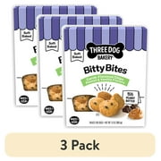 (3 pack) Three Dog Bakery Bitty Bites Trio Soft Baked Cookies for Dogs, 13oz