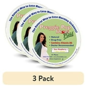 3 pack Three Lollies - Preggie Pop Drops Plus Sour Raspberry & Sour Lemon - 21 Pieces - Over-the-Counter Morning Sickmess Relief during Pregnancy - Safe for pregnant mom and baby