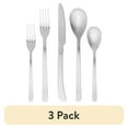 thumbnail interactive-video image 1 of (3 pack) Thyme & Table Royal 40-Piece Mirror Finish Stainless Steel Flatware Set (Service for 8), 1 of 7