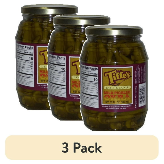 (3 pack) Tiffe'S Louisiana Mild Pickled Okra