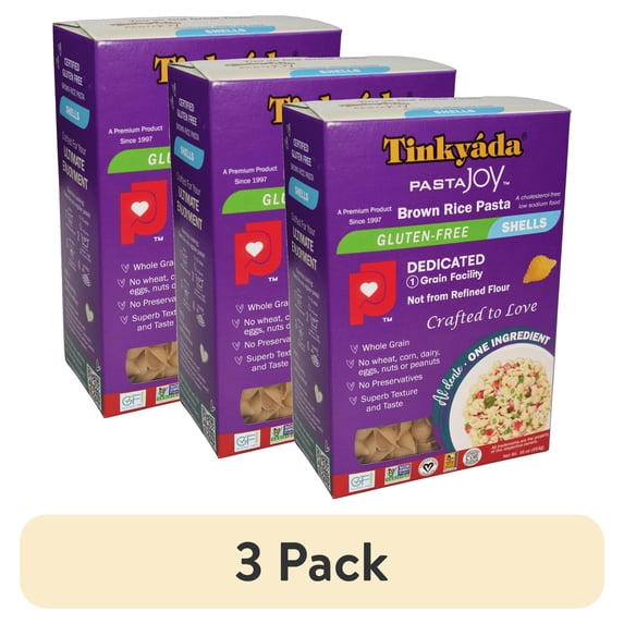 (3 pack) Tinkyada Shells Brown Rice Pasta, 16 Oz