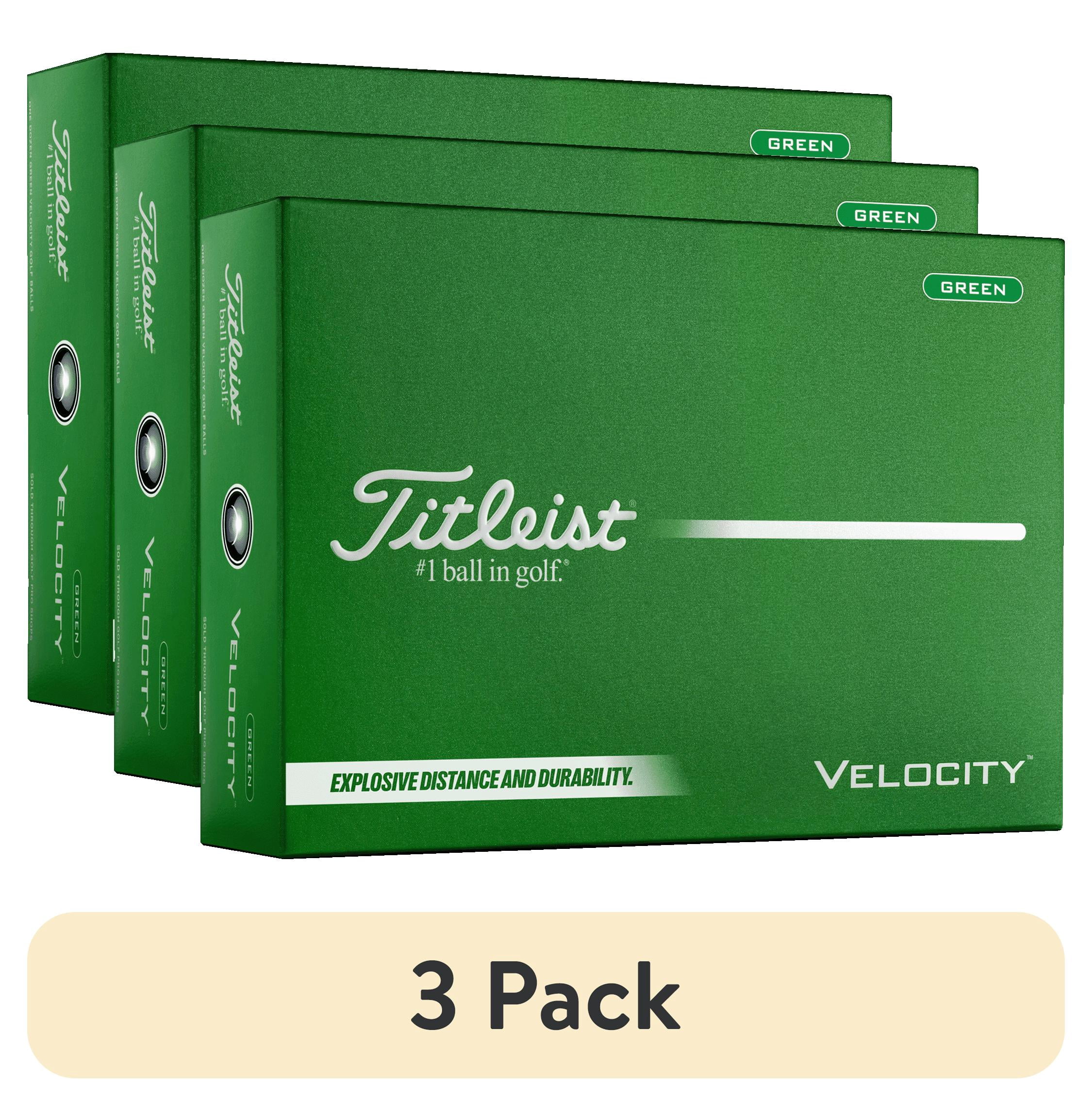 (3 pack) Titleist 2026 Velocity Golf Balls 12pk, Green