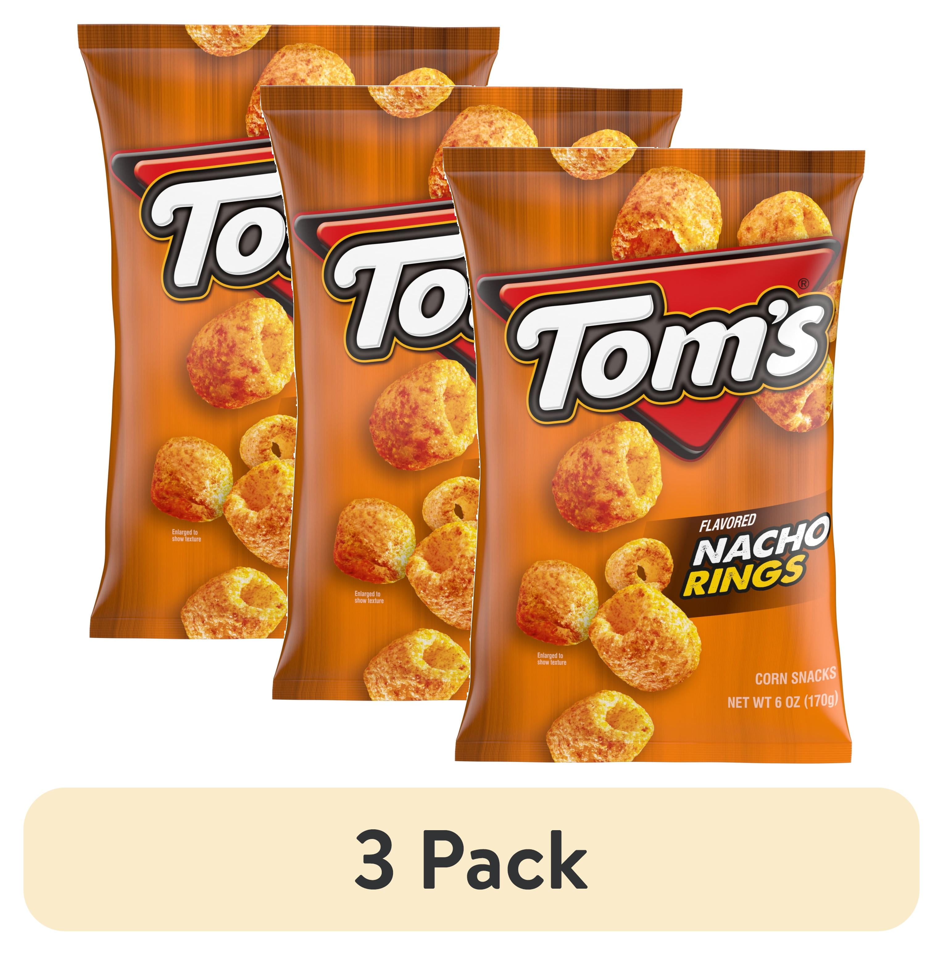 (3 pack) Tom's Nacho Flavored Rings, 6 oz Bag - Walmart.com
