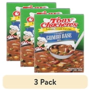 (3 pack) Tony Chachere’s, Gumbo, Base Mix, Cajun, 3 oz