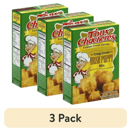 (3 pack) Tony Chachere's, Hush Puppy Mix, Cajun, 9.5 oz