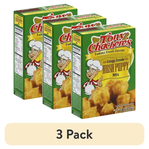 (3 pack) Tony Chachere's, Hush Puppy Mix, Cajun, 9.5 oz - Walmart.com