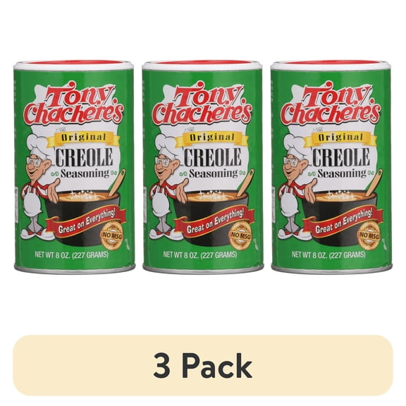 (3 pack) Tony Chachere's, Seasoning, Cajun, 8 oz
