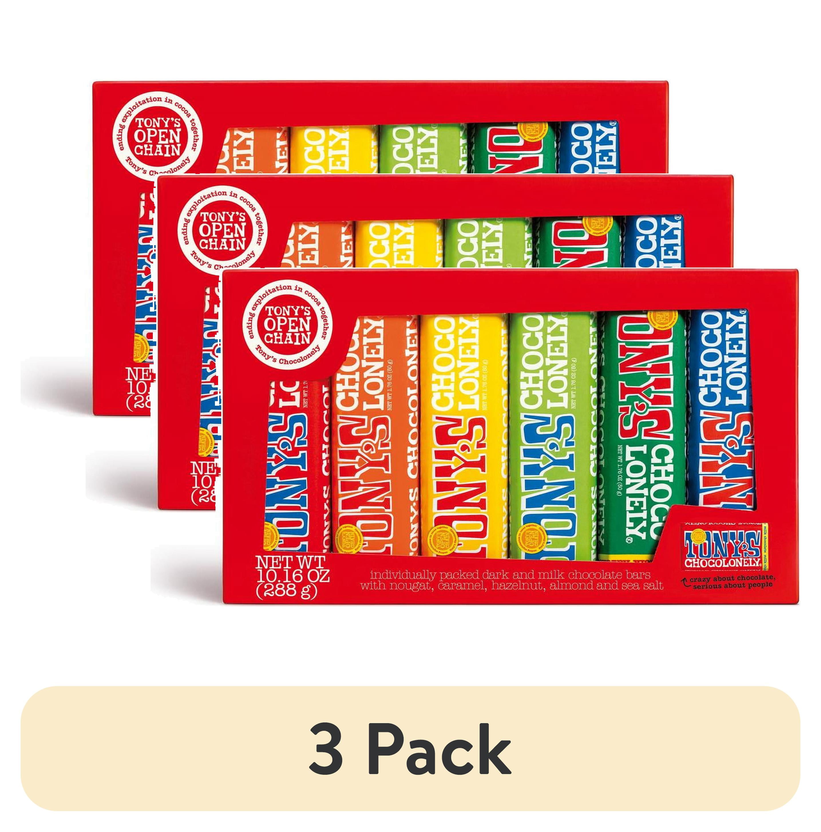 (3 pack) Tony's Chocolonely Chocolate Bar Pack - Candy Variety Pack ...
