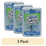 (3 pack) ToolBox® Blue Shop Towel, 2 Rolls per Pack (55 Sheets per Roll)