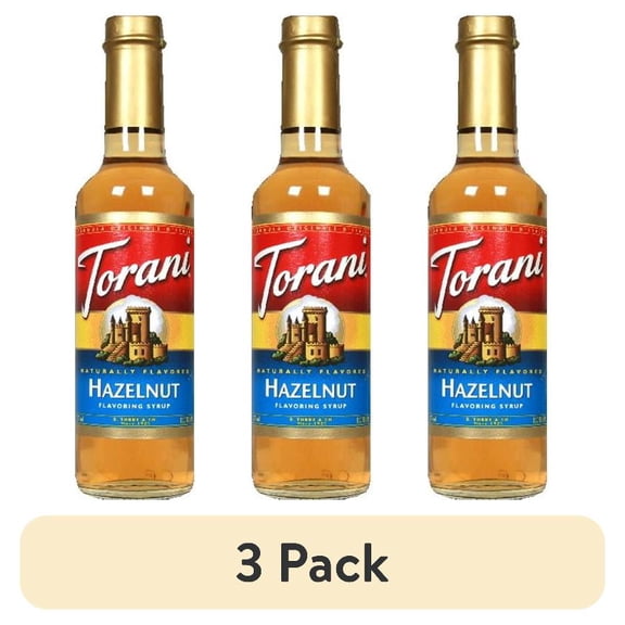 (3 pack) Torani Classic Hazelnut Syrup, 12.7 fl oz
