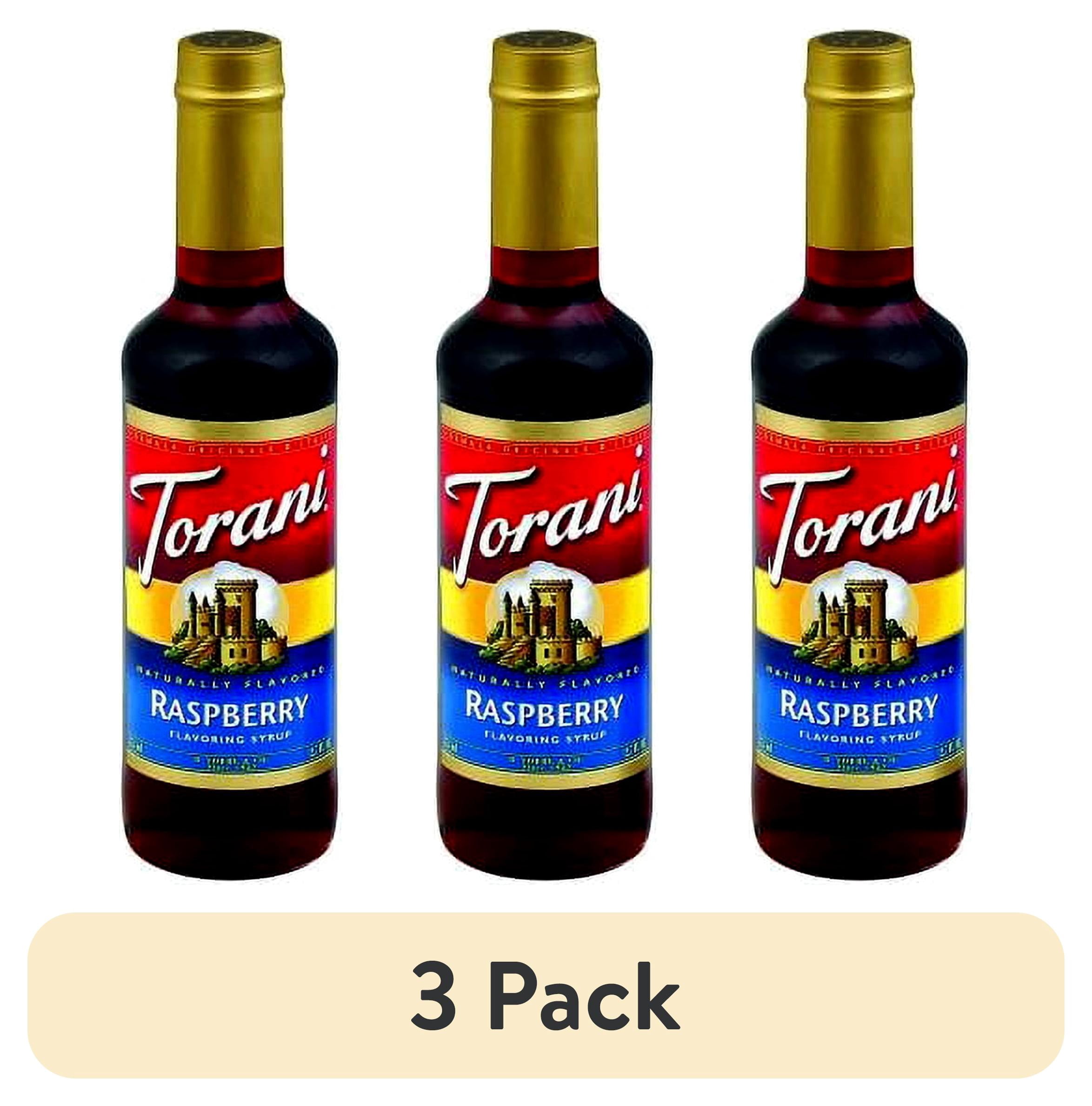 (3 pack) Torani Raspberry Syrup, Plastic Bottle, Drink Flavoring Syrup ...