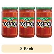 (3 pack) Tostitos Chunky Mild Salsa, 24 oz Jar